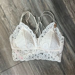PINK VS white bralette